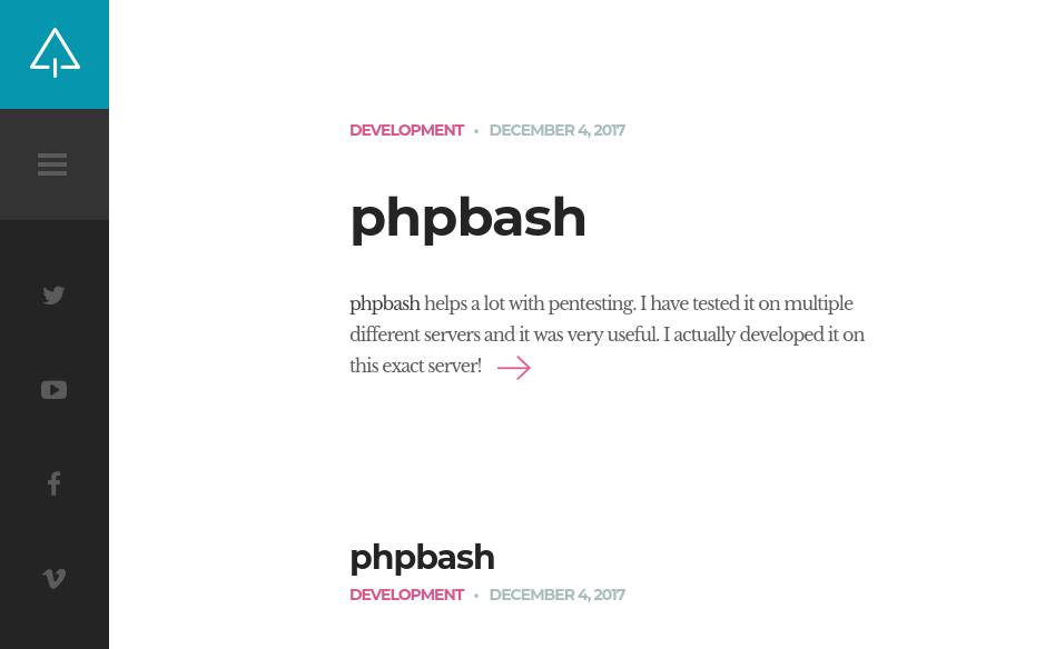 phpbash homepage